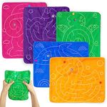 5 PCS Marble Maze Mat Sensory Fidget Stress Relief Toys Sensory Mat Sensory Toys for Autism Kids Adults Teens School Classroom Home- Reduce Stress, Anxiety and Improve Focus (B)
