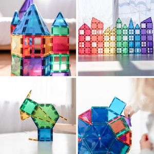 Connetix Rainbow Mega Pack Magnetic Tiles – 212 Piece Set
