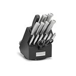 Cuisinart C77SS-15PBR 15pc Stainless Steel Rotating Cutlery Block Set - Black