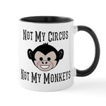 CafePress Not My Circus, Not My Monkeys (Cute) Mugs 11 oz (325 ml) Ceramic Coffee Mug