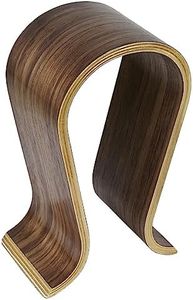 Wooden Omega Headphones Stand/Hanger/Holder - Walnut Finish