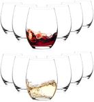 Stemless Wine Glasses, 15 oz Stemle