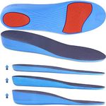 Ailaka Height Increase Shoe Insoles 1 Pair, Breathable Elastic Shock Absorption Cushion Sports Replacement Insert for Men & Women, Invisible Elevator Shoes Lifts Leg Length Discrepancy