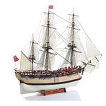 Billing Boats H.M.S Endeavour Wooden Model Kit, 1:50 Scale, 89.0 x 17.8 cm, 14+ Years, Unisex, Classic