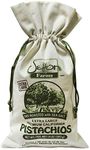 Setton Farms Premium California Pistachios Dry Roasted with Sea Salt Burlap Large Gift Bag| 14 Ounce