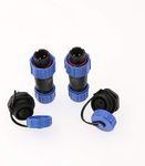 Uonecn 2 PCS SP1310 IP68 2-Pin Waterproof Connector Power Cable Automotive Connectors Socket Multipole Plug and Socket Dustproof Circular