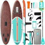 Niphean Inflatable Stand Up Paddle Board with SUP Accessories, 10'6'' All-Round Inflatable SUP, Anti-Slip EVA Deck, Inflatable Paddle Board for Adults & Youth