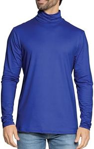 Men's Long Sleeve Turtleneck Royal Blue 3X