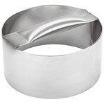 THW® 9 Inch Diameter Stainless Steel Pizza Dough Pizza Cutting Ring with Handle