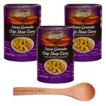 Goldenfry Chip Shop Curry Sauce Granules Pack of 3 x 160g, Wooden Spoon