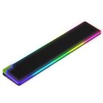 Archer Tech Lab Aphros 200 Keyboard Wrist Rest Pad Cushion Support RGB Strip Design PU Leather, Soft Gel Memory Foam Stable Wrist Position Comfort Anti Skid Base for Grip Ergonomic Design Pain Relief