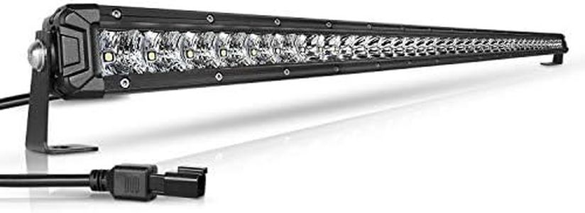 AutoFeel 42 Inch LED Light Bar 22000LM Osram Chip Flood & Spot Beam Combo Single Row LED Off Road Light Driving Light for Truck ATV SUV Jeep Boat