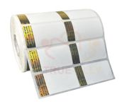 True-Ally 50x25 Holographic Chromo Barcode Label - 2 x 1 inch - 50mm x 25mm - 2 Ups - 2000 Labels/Roll - Genuine Original Siver Hologram barcode sticker (10 Roll Per Pack (20000 Labels))