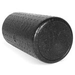 CanDo Foam roller compact / Fascial roll / Massage roll- Pilates, Physio, Yoga, trigger point, 31 x 15 x 15 cm, black