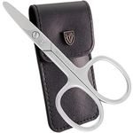 3 Swords Germany - brand quality STAINLESS STEEL INOX CURVED NAIL SCISSORS with round tips for DIABETICS - manicure pedicure nail care by 3 Swords, Made in Solingen Germany (7971)