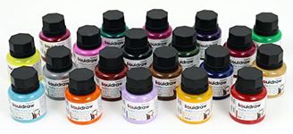 Liquidraw Coloured Drawing Ink Set India Ink, Waterproof, Set of 20 Assorted Colours, 35ml Indian Inks for Artists