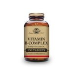 Solgar Vitamin B-Complex with Vitamin C Tablets - Pack of 250 - High Strength B-Complex - Energy, Immune and Nervous System Support - Vegan, Gluten Free and Kosher