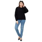 Jai Geeta Hosiery Mills Launches Designer and Knitted Women Sweater and These can be paired with Jeans and Legging in Winter Season Trendy Fashionable Solid (M - 34, Black)