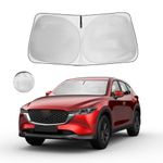 HOHUIGO Windshield Sun Shade Window Sunshade for Mazda CX-5 CX5 2024-2017 Sport Touring Grand Touring Reserve Carbon Edition Signature Accessories Sun Visor UV Protector Heat Shield Cover