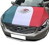 Mexico Flag Car Hood Cover 3.3X5FT 