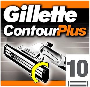 Gillette Contour Plus Lames de Rasoir Homme, Pack de 10 Recharges [OFFICIEL]