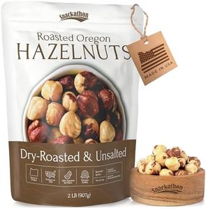 Snackathon Roasted Oregon Hazelnuts, Unsalted, Dry Roasted, Whole Filberts, Premium Natural Nuts Grown in USA, 2 LB Resealable Bag, Healthy Snack, Ideal for Baking, Nut Butters & Recipes