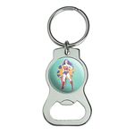 GRAPHICS & MORE Wonder Woman Vintage Woman Keychain with Bottle Cap Opener