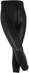 FALKE Unisex Kids Cotton Touch Footless Tights, Opaque, Breathable, Cotton, Skin Friendly, Casual or Dress Stockings, Black (Black 3000), L-XL, 1 Pair