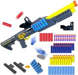 AGM MASTECH Toy Gun Models Foam Blasters Soft Bullet Shotgun, Empty Shell Ejecting Design, Perfect for Indoor and Outdoor Play. with 15 Shells 42 Soft Darts 2 Ammunition Racks.