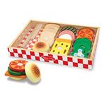 Melissa & Doug Wooden Sandwich Toy | Toddler toys | Toy kitchen | Play kitchen | Play Food | Toy food | Wooden Toy | Pretend Play | Montessori Toys | 3+ years | Gift for Boy or Girl