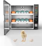 Egg Incubator, 60 Eggs Digital Incubator with Fully Automatic Egg Turning and Humidity Control 80W Clear Hatching for Chicken Duck Eggs