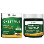 Herbion Naturals Chest Rub, 3.5 fl oz – Topical Analgesic; Relieves Cough, Nasal and Chest Congestion; Soothes Pains and Aches Associated with Strains, Sprains and Arthritis