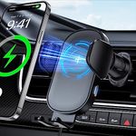 Wireless Car Charger,Beeasy 15W Qi Fast Auto-Clamping Smart Sensor Wireless Car Phone Holder Charger,Air Vent Mount Car Mobile Holder for iPhone 14 13 12 11 SE,for Samsung S23 Ultra S22