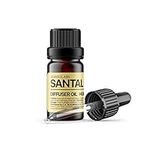 Sesneslabs Santal Diffuser Oil, Luxury Sandalwood Essential Oil Blend for Aroma Diffuser (.33 oz/10 ml)