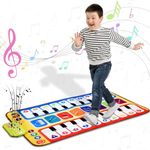 JOLYMIT Musical Piano Mat for Kids Babies, Musical Keyboard Mat, Early Educational Toys for Birthday Gifts for 1 - 6 Year Old Boy Girls (80 X 50 Cm / 1 Pcs)