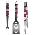 NCAA Mississippi State Bulldogs Unisex Siskiyou3 pc Tailgater BBQ Set, Gray, 3Piece Tool Set