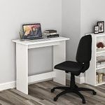 KVS Furniture Modern Desk Work from Home Table, Home Office Computer Table, Kids Study Desk Office Table, Wood Table(80x40 cms) (White) DIY(Do-It-Yourself)