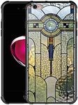 CARLOCA Compatible with iPhone 6S Case,iPhone 6 Cases for Girls Women Boys,Art Deco Stained Glass Window Pattern Design Shockproof Anti-Scratch Case for iPhone 6/6S 4.7-inch