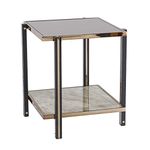 SEI Furniture Thornsett End Table, Champagne