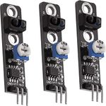 AZDelivery 3 x KY-033 Line Follower TCRT5000 Line Tracking Sensor Module compatible with Arduino Including E-Book!