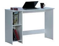 DeckUp Apollo Engineered Wood Study & Computer Table and Office Desk (White, Matte Finish)