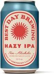 Best Day Brewing Hazy IPA Non-Alcoholic Craft Beer - Citrus Aromas and Bright Flavors with Premium Ingredients - ​​Low Carb & Low Calorie