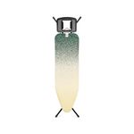 Brabantia - Ironing Board B - With Solid Steam Iron Rest - Adjustable Height - Non-Slip Rubber Feet - 100% Fairtrade Cotton Cover with Foam Layer - Foldable - New Dawn - Size B (124x38 cm)