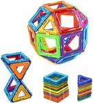 Magnetic Blocks Building, 30 Pcs Magnetic Toys for Kids Toddlers Boys and Adults Construction Stacking kits, Creative and Educational Building Blocks