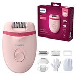 Philips Satinelle Essential Corded Epilator with 5 Attachments - BRE285/00