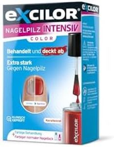 EXCILOR Intensiv Color - Lack zur gegen Nagelpilz - Hochwirksame Formel gegen Fußpilz - Nagelbehandlung 30ml + Nagellack 8ml - Rot