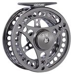 Goture 9/10wt Fly Fishing Reel, Light Weight CNC-Machined Aluminum Alloy Fly Reel, Grey