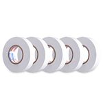 ADHES Professional White Electrical Tape, 5 Pack, 0.75 inch x 65.6 feet, Waterproof & Weather Resistant Electric Tape Ideal for Contractors & Electricians, Indoor&Outdoor