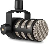 RØDE PodMic Broadcast-quality Dynamic Microphone with Integrated Swing Mount for Podcasting, Streaming, Gaming, and Voice Recording,Black,XLR