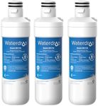 Waterdrop LT1000PC ADQ747935 MDJ64844601 Refrigerator Water Filter, Reduce chlorine, bad taste and odor, Replacement for LG® LT1000P®, ADQ74793501, ADQ74793502, Kenmore 46-9980, Pack of 3